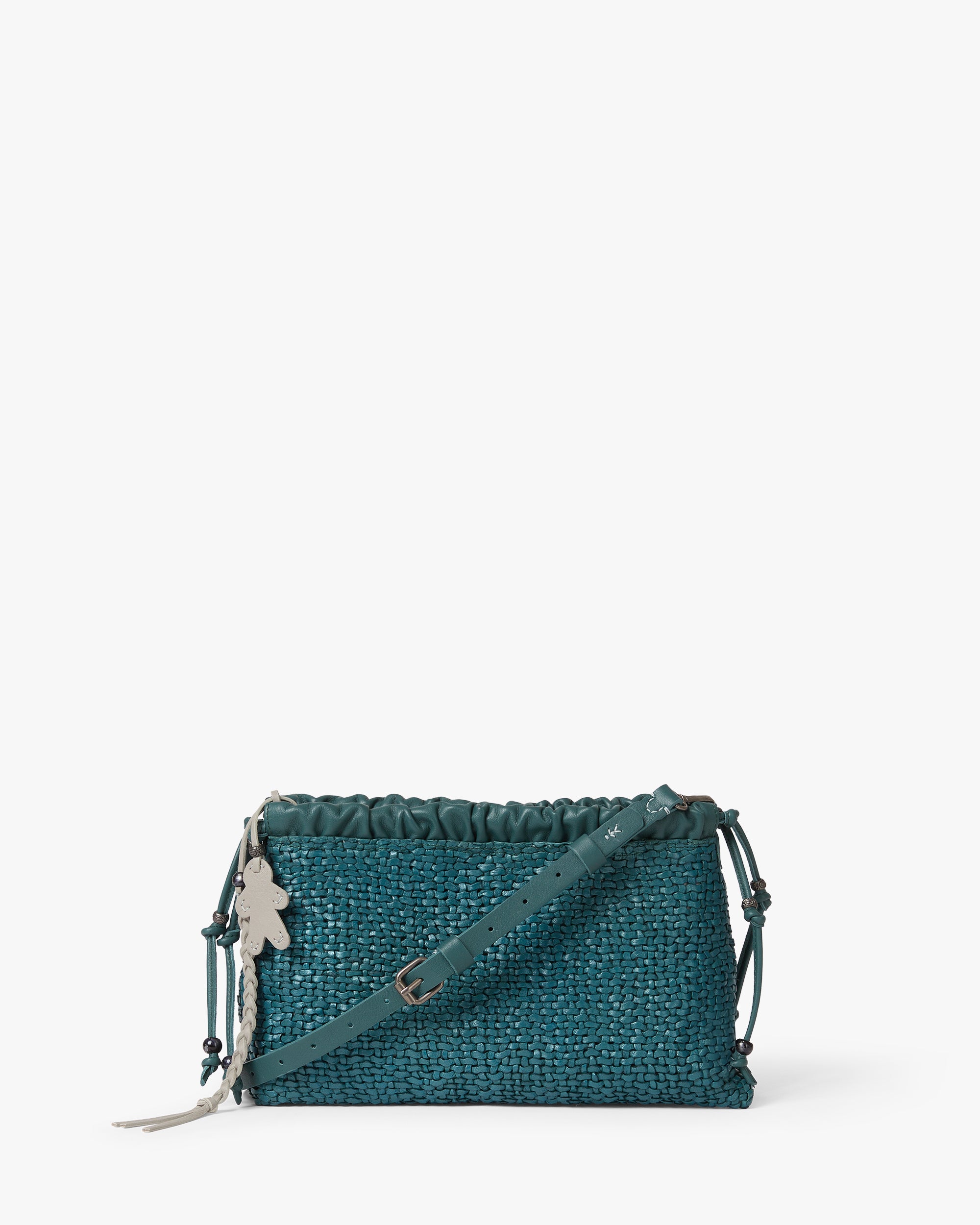 Clutch Arricciato Intreccio Madreperla