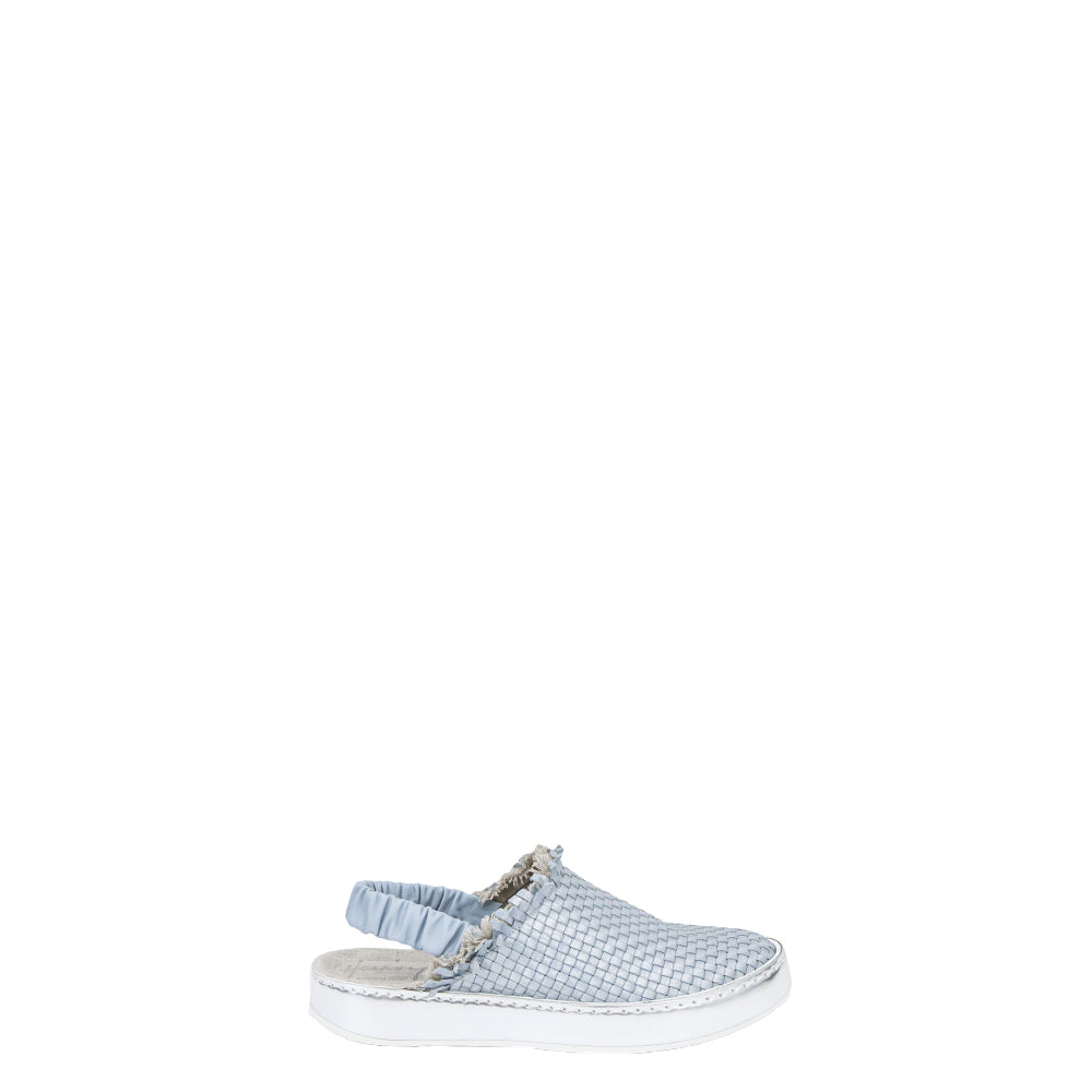 Slip On Slingback Intreccio Light Blue