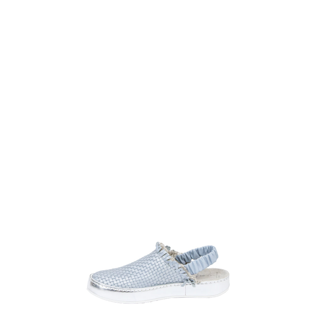 Slip On Slingback Intreccio Light Blue