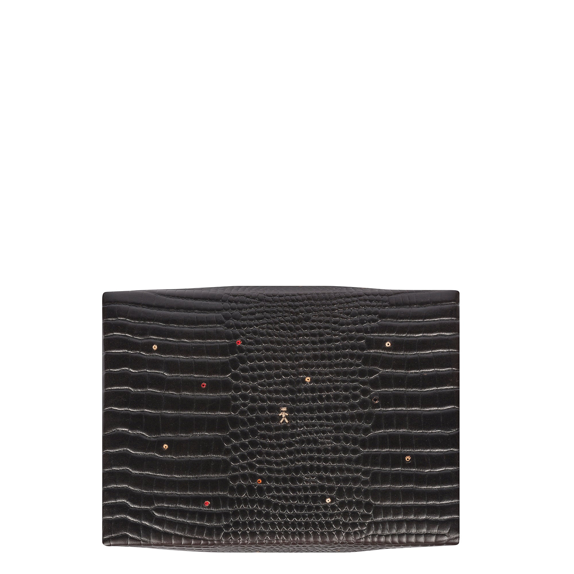 Scatola Perline M Printed Crocodile Black