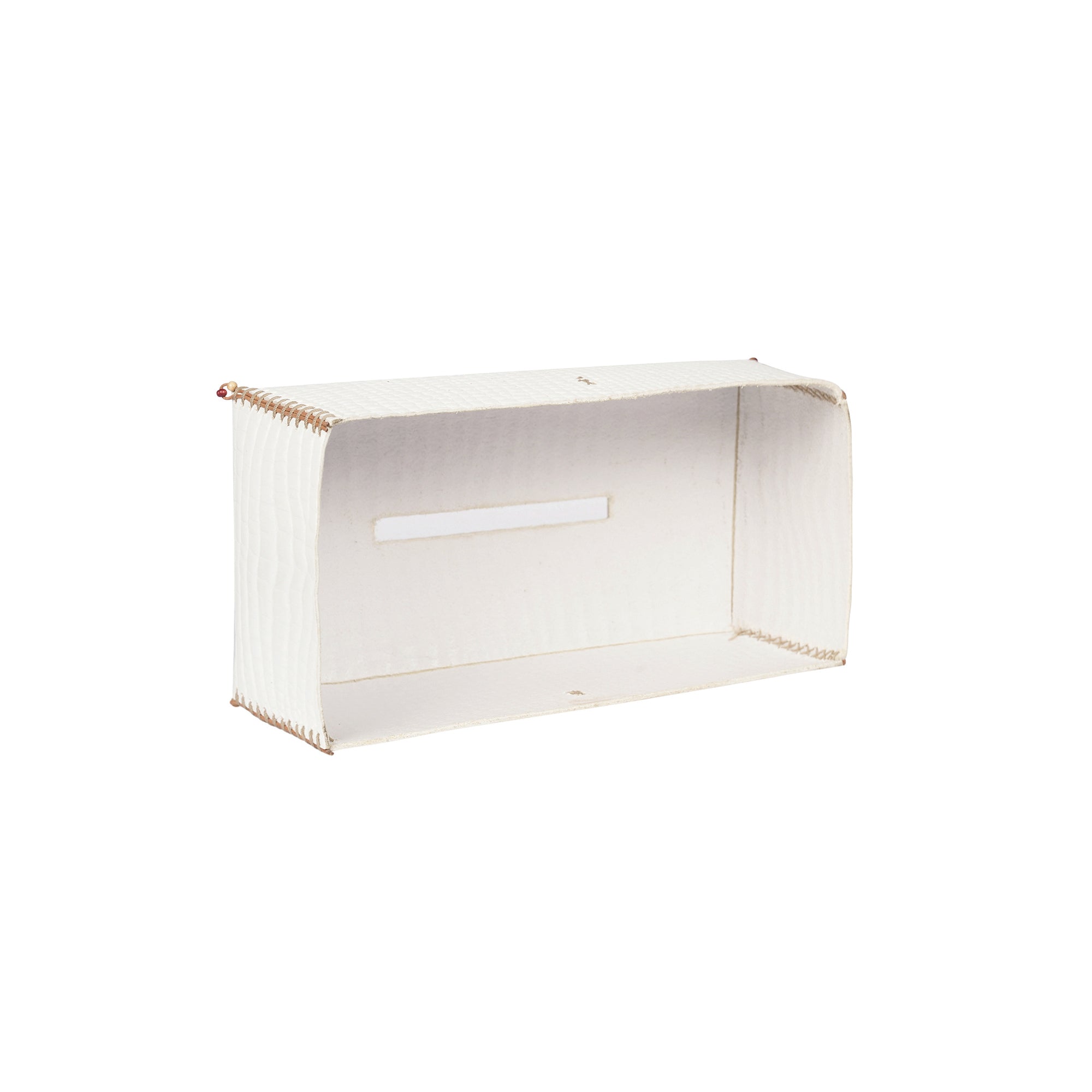 Kleenex Box Printed Croco White