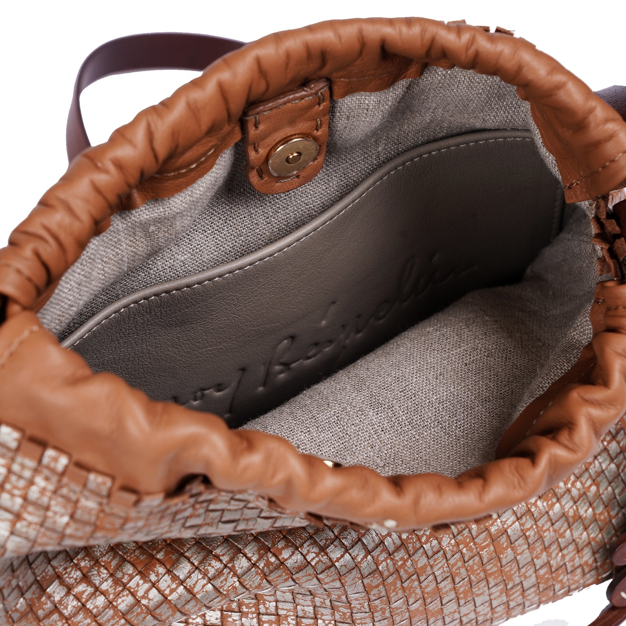 Ilizia S Intreccio Laminato Cognac