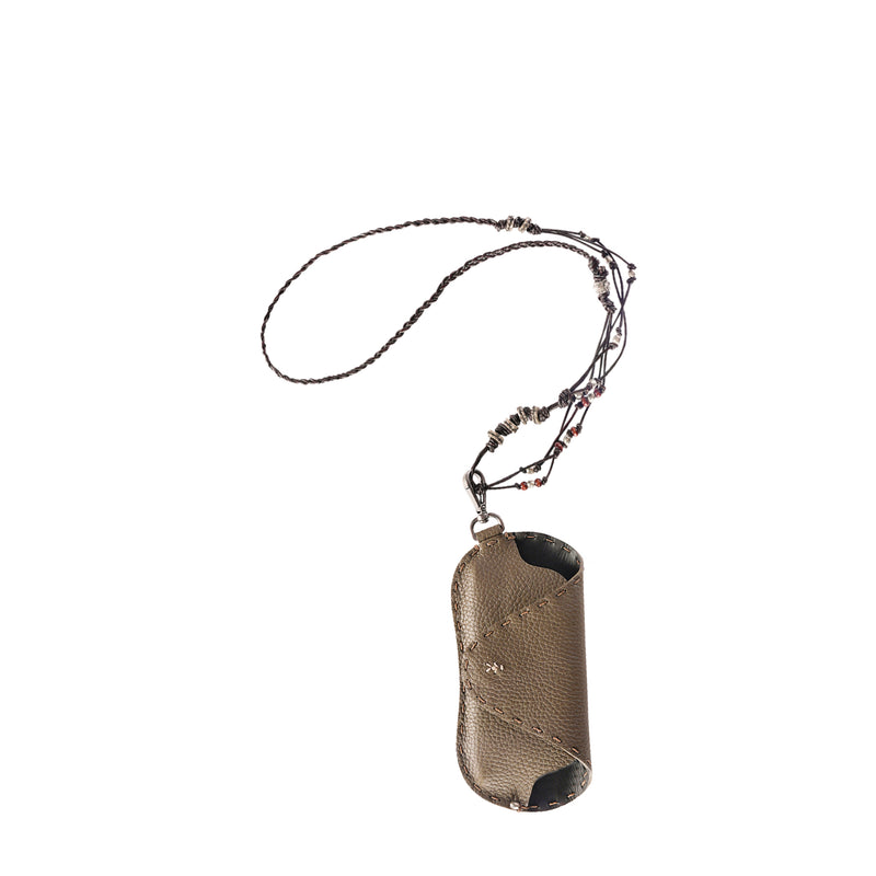 Leather Spectacle Case with Necklace