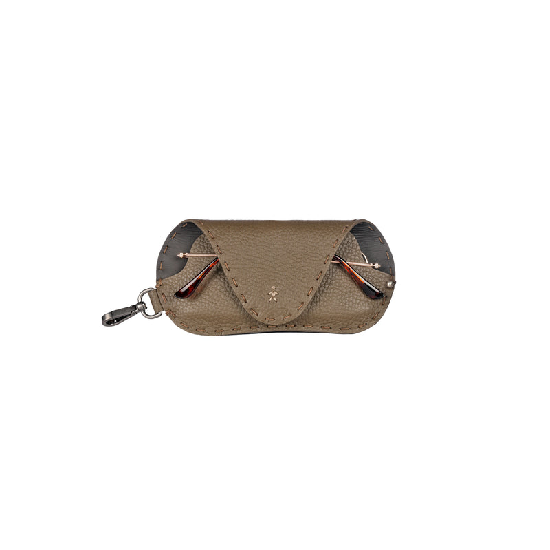 Leather Spectacle Case with Necklace