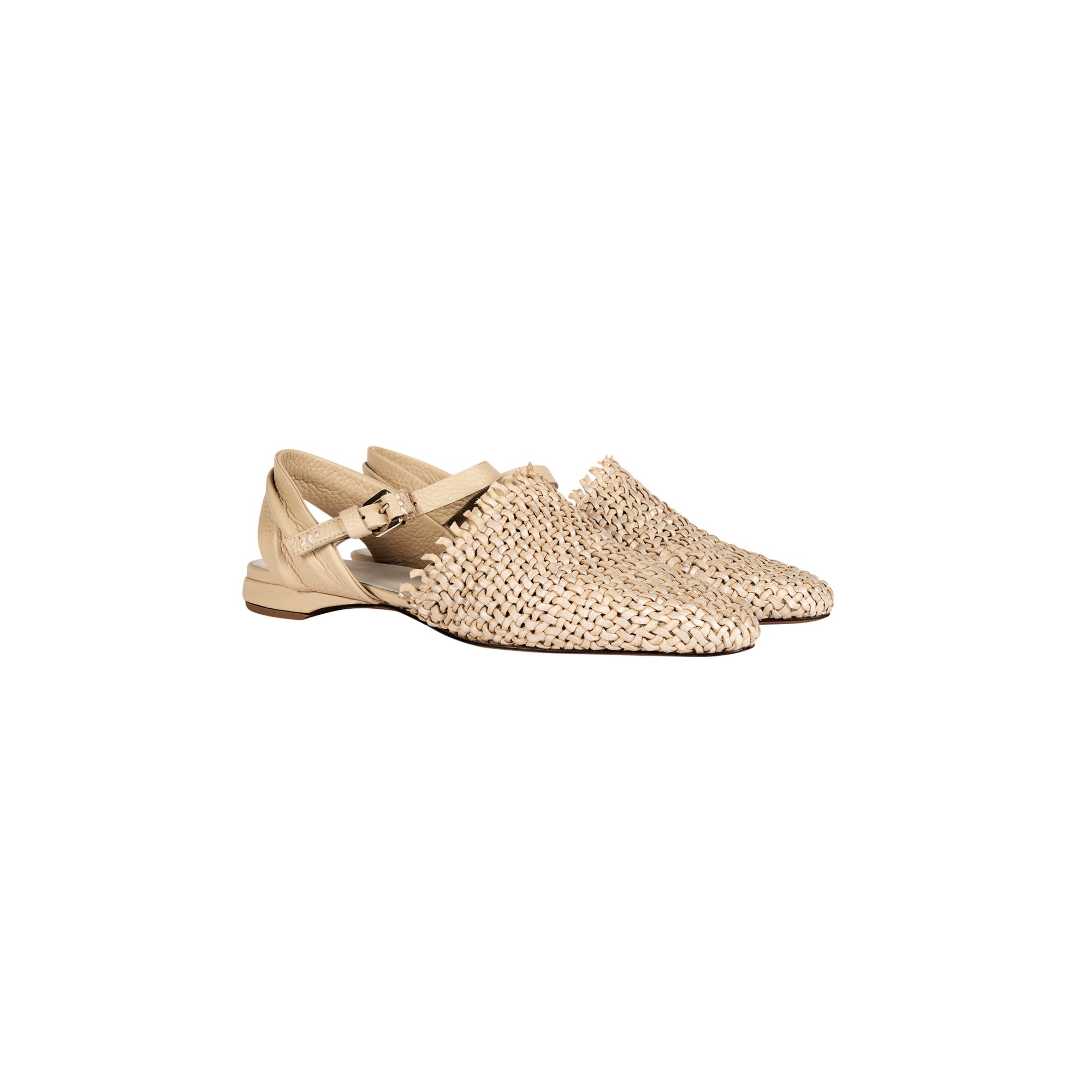 Slingback Shoe Intreccio Madreperla