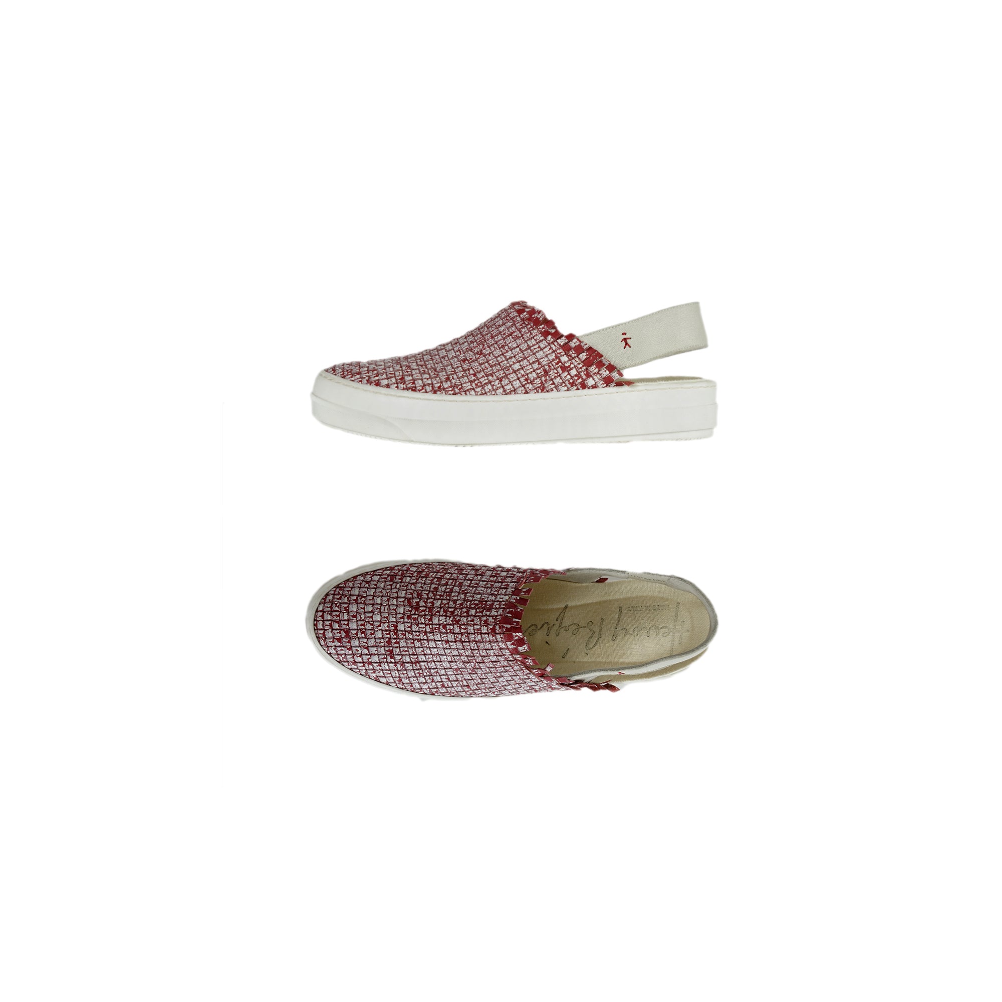Slip On Slingback Intreccio Maltinto Red