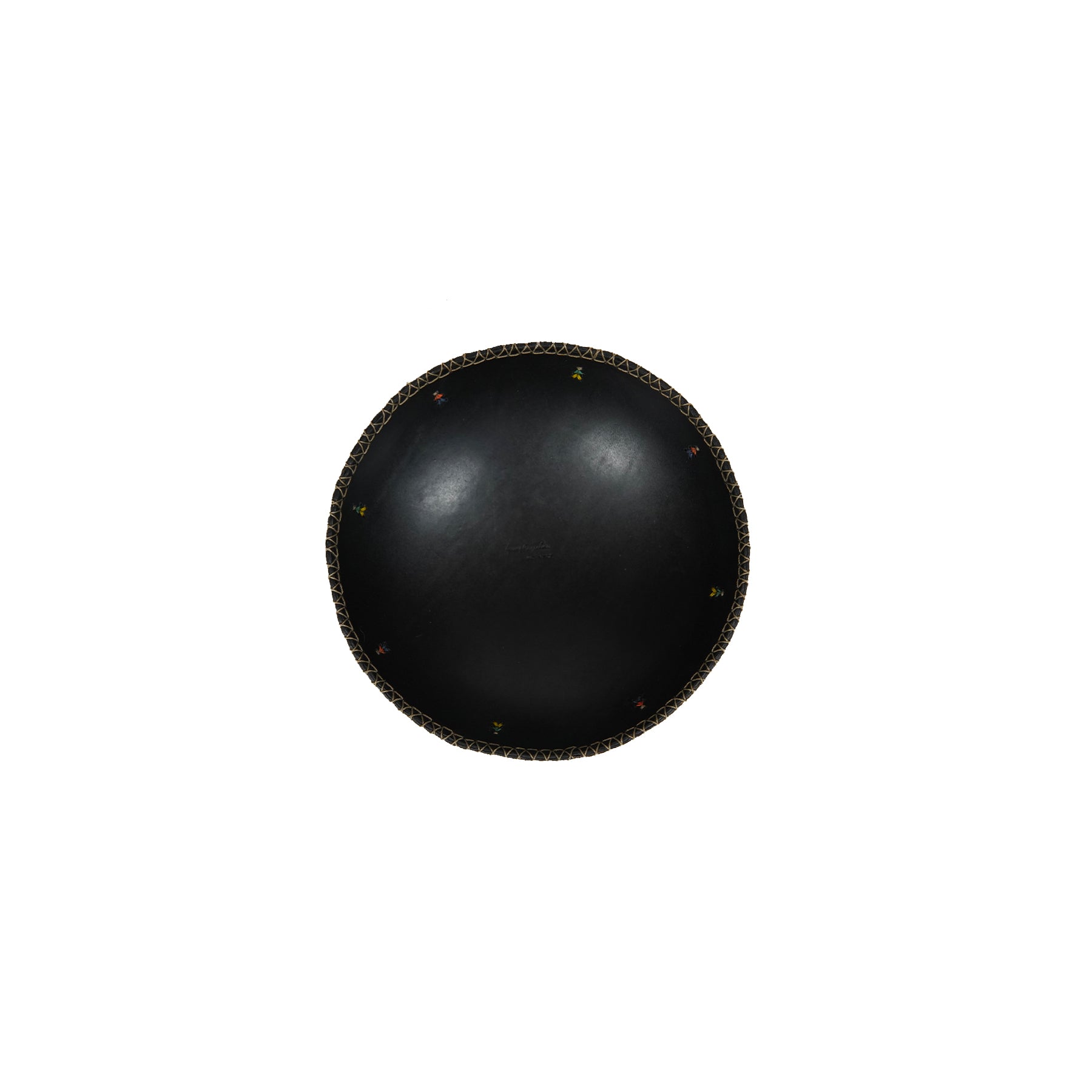 Ciotola Omini S Cuoio Nero