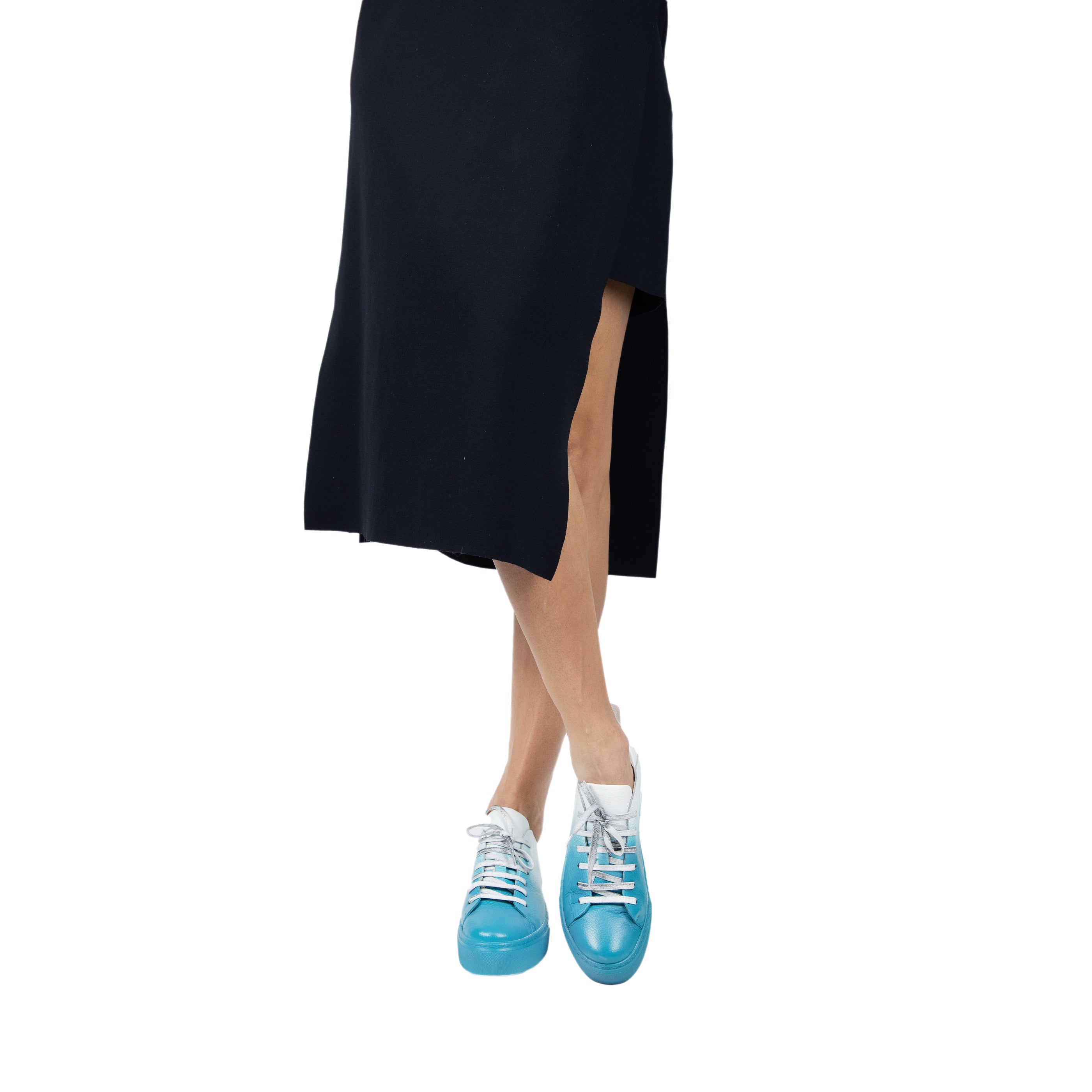 Turquoise Sprayed Sneaker