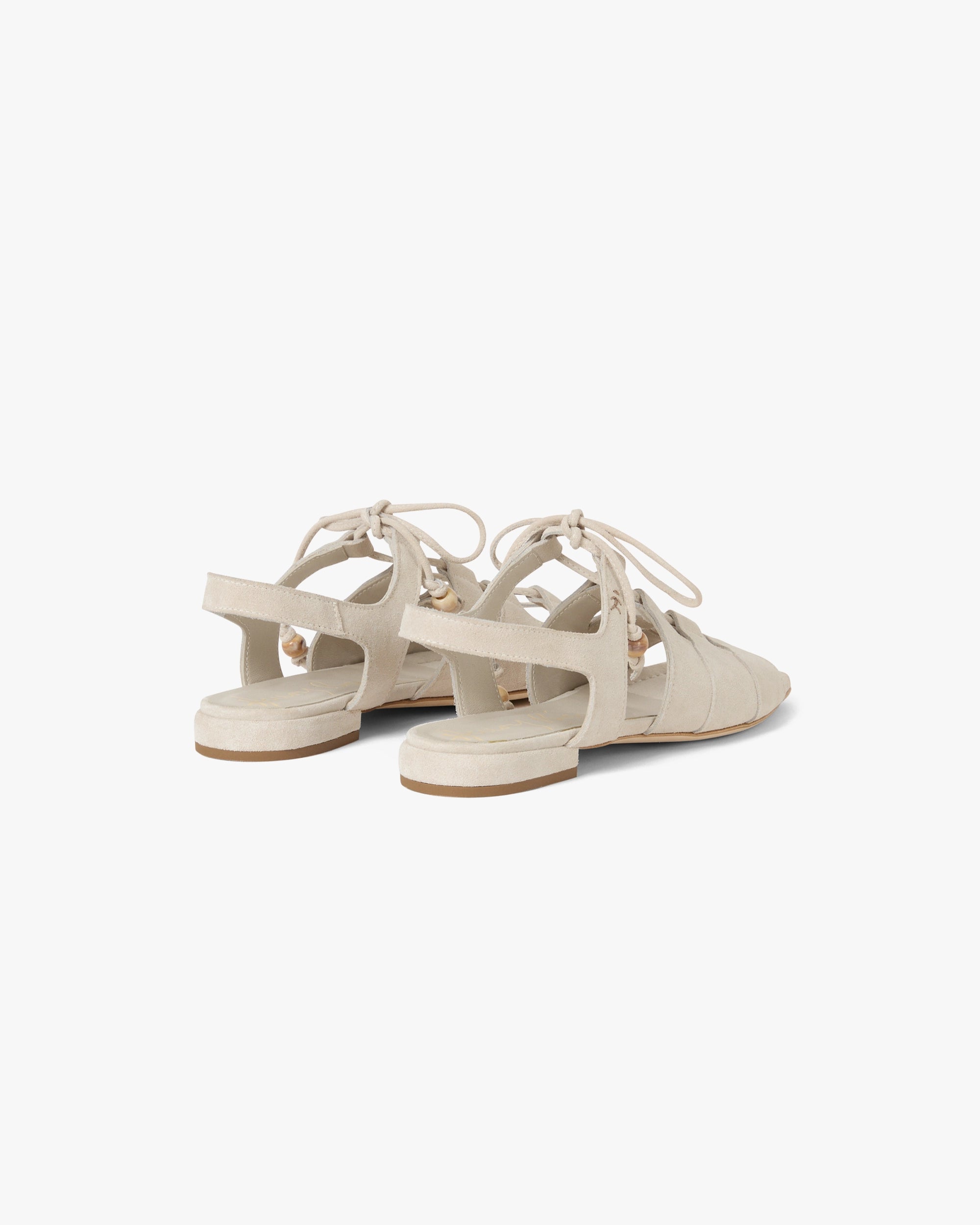 Suede Lace-Up Sandal