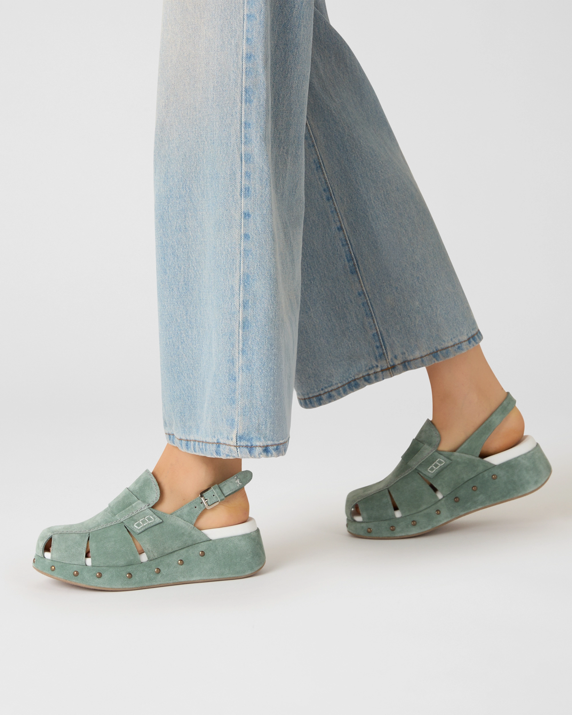 Leather Heeled Clog