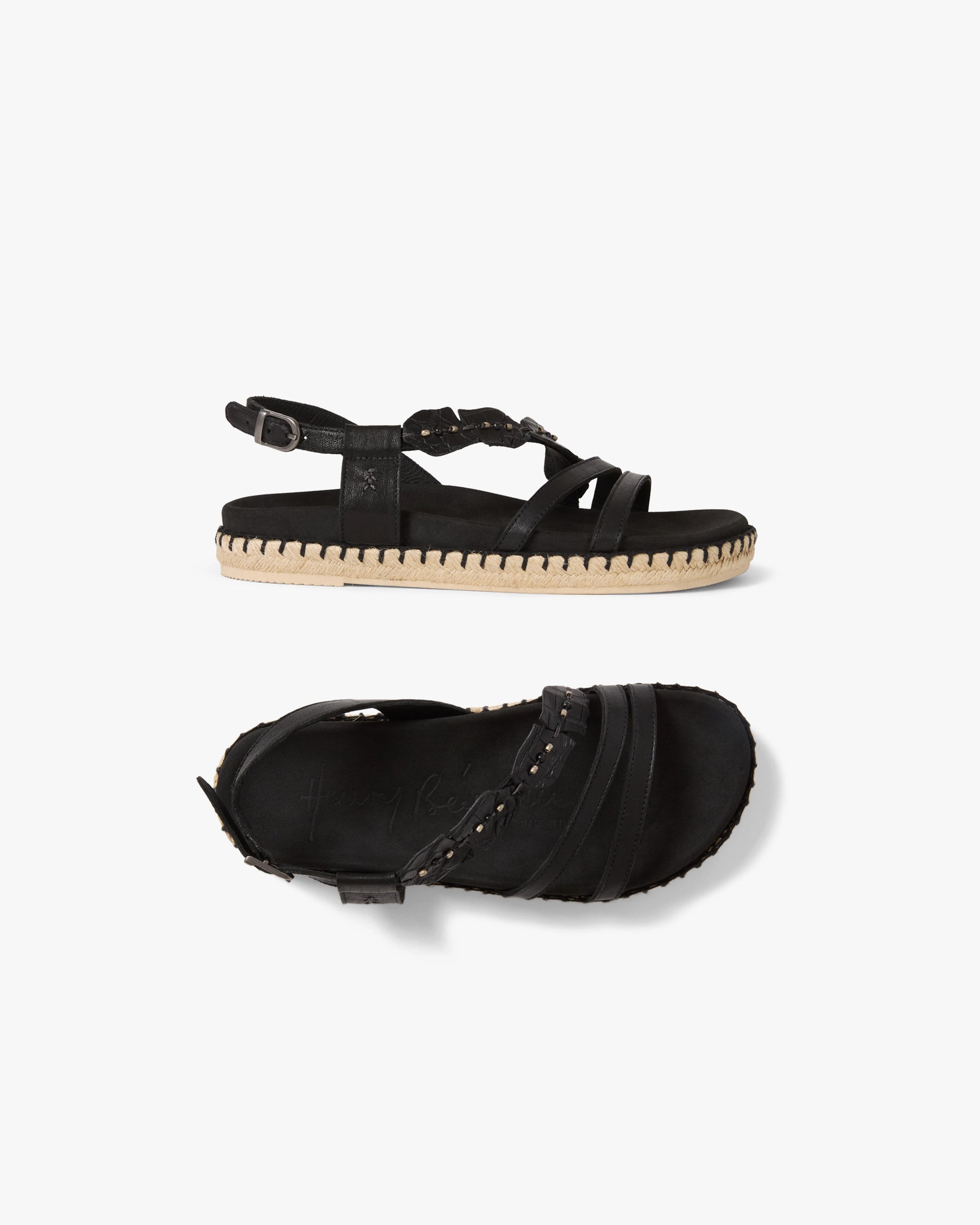 Leather Espadrille Sandal