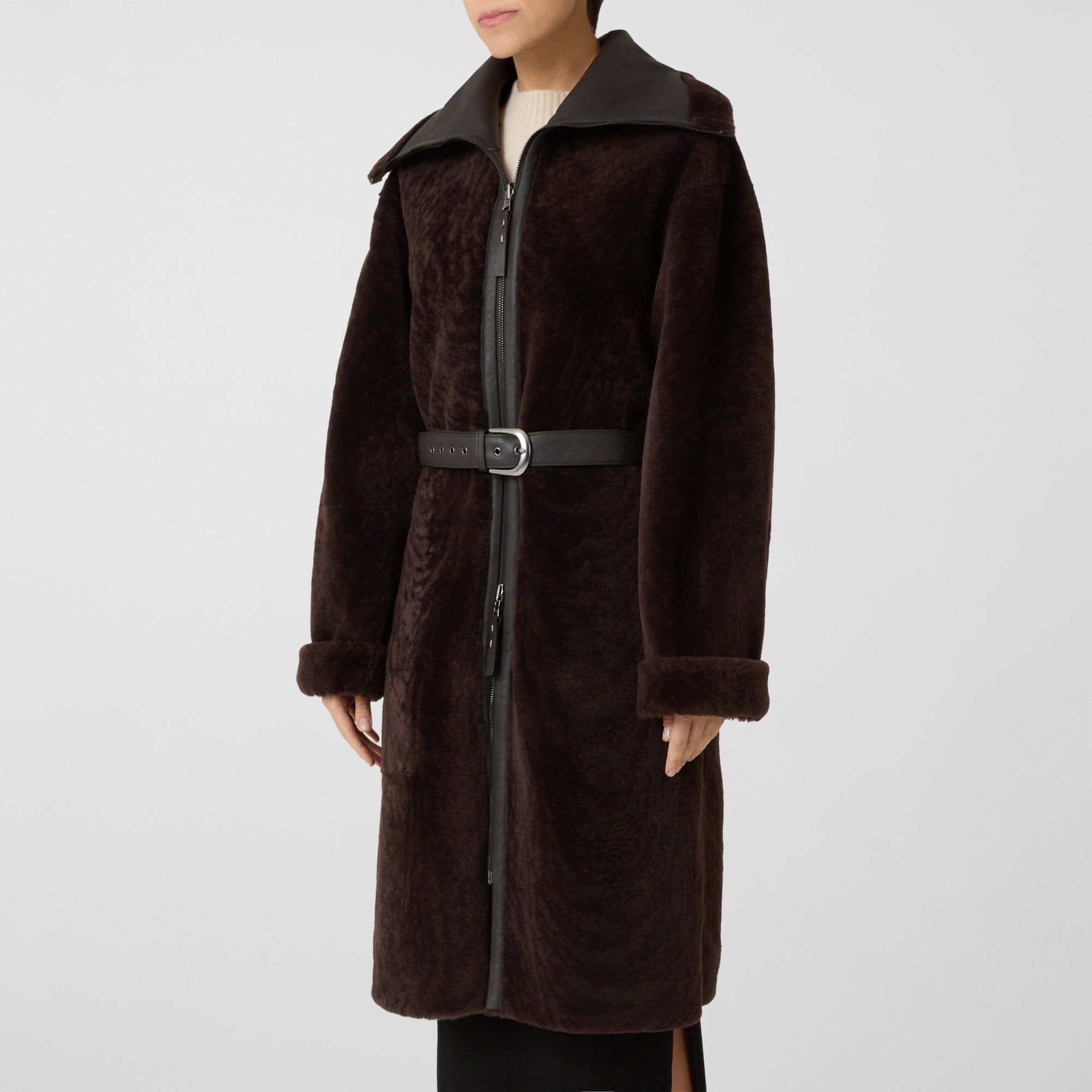 Reversible Shearling Coat