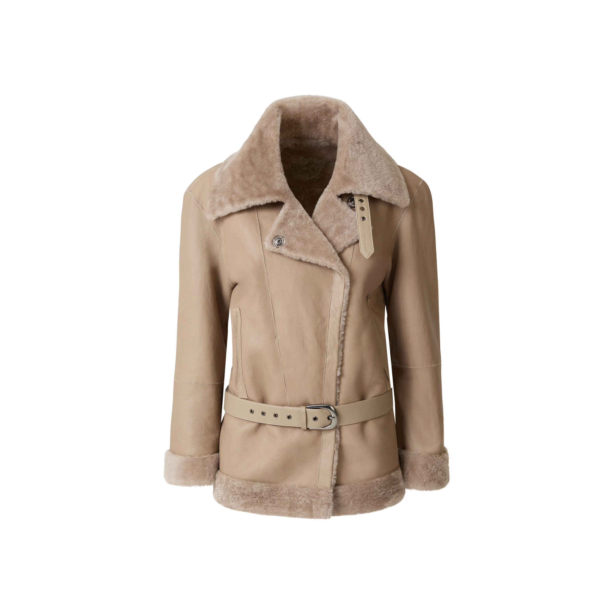 Reversible Aviator Shearling Jacket