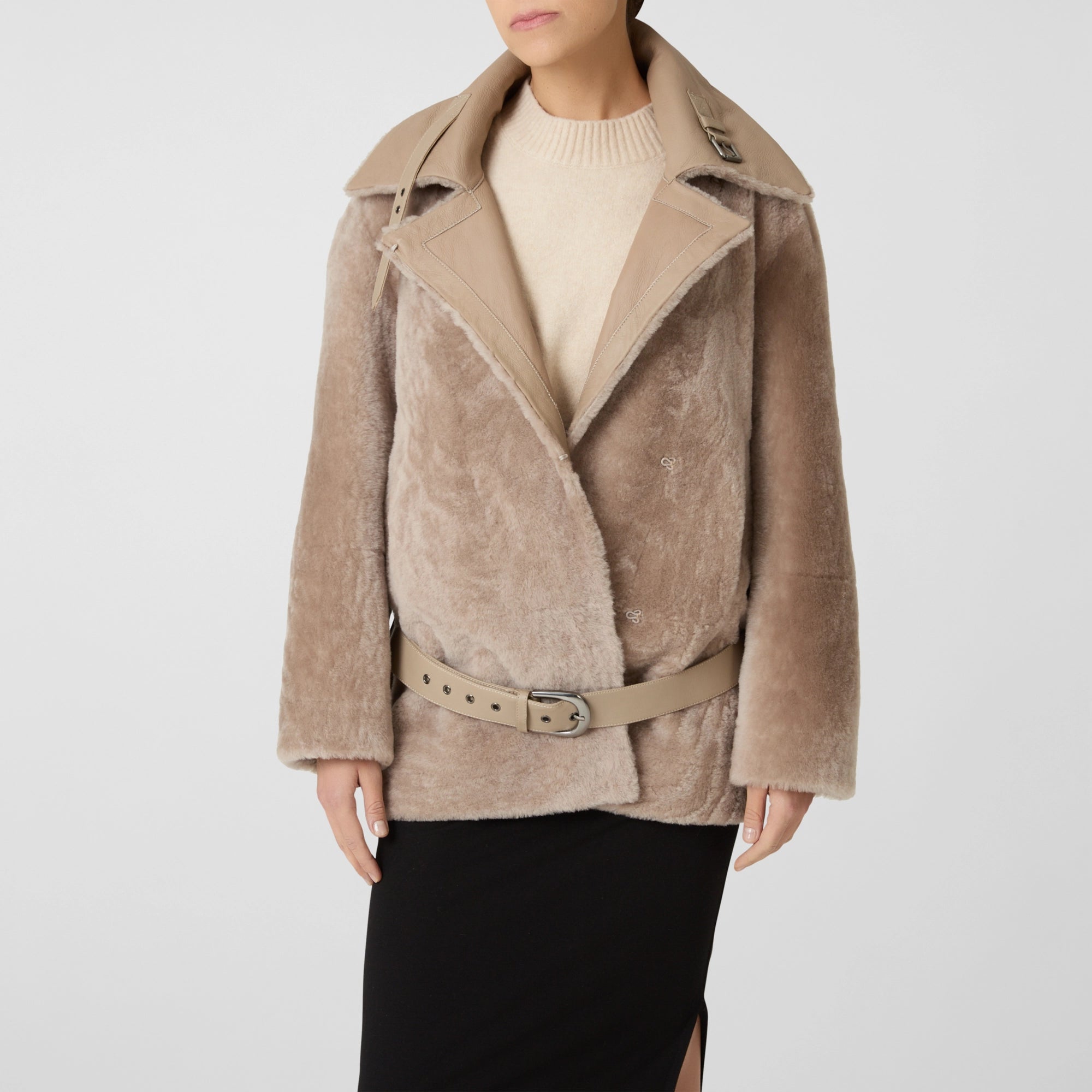 Reversible Aviator Shearling Jacket