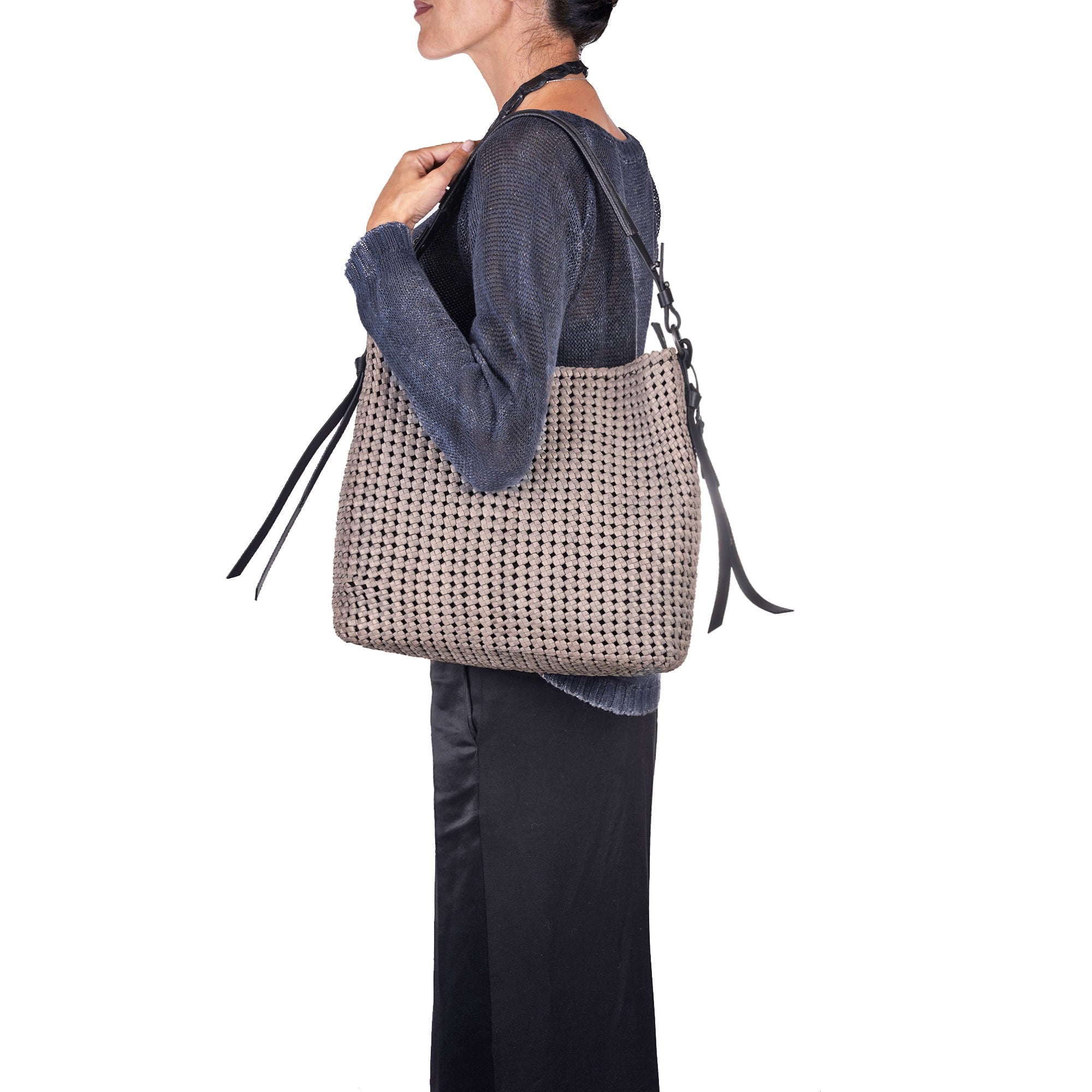 Minerva Zip M Intr. Crochet Grey