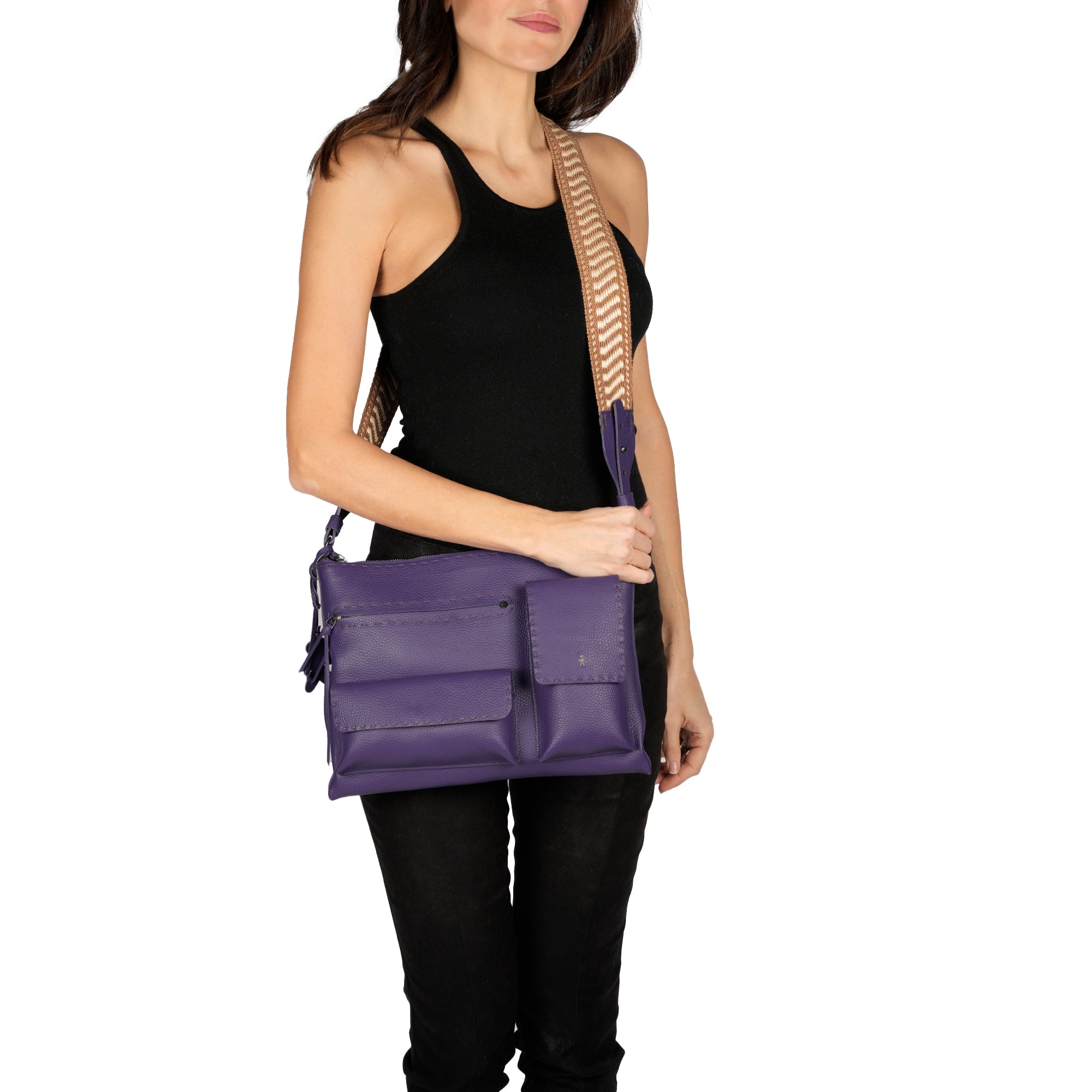 Zip Clutch Multi M Muflone Purple