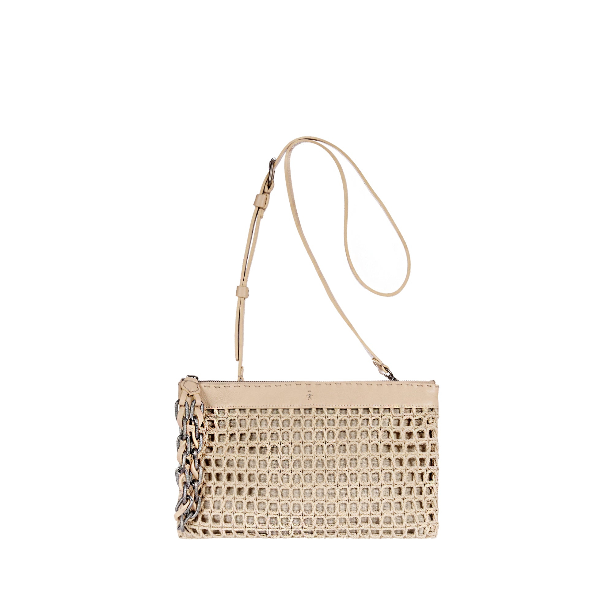 Zip Clutch Gioiello Uncinetto 