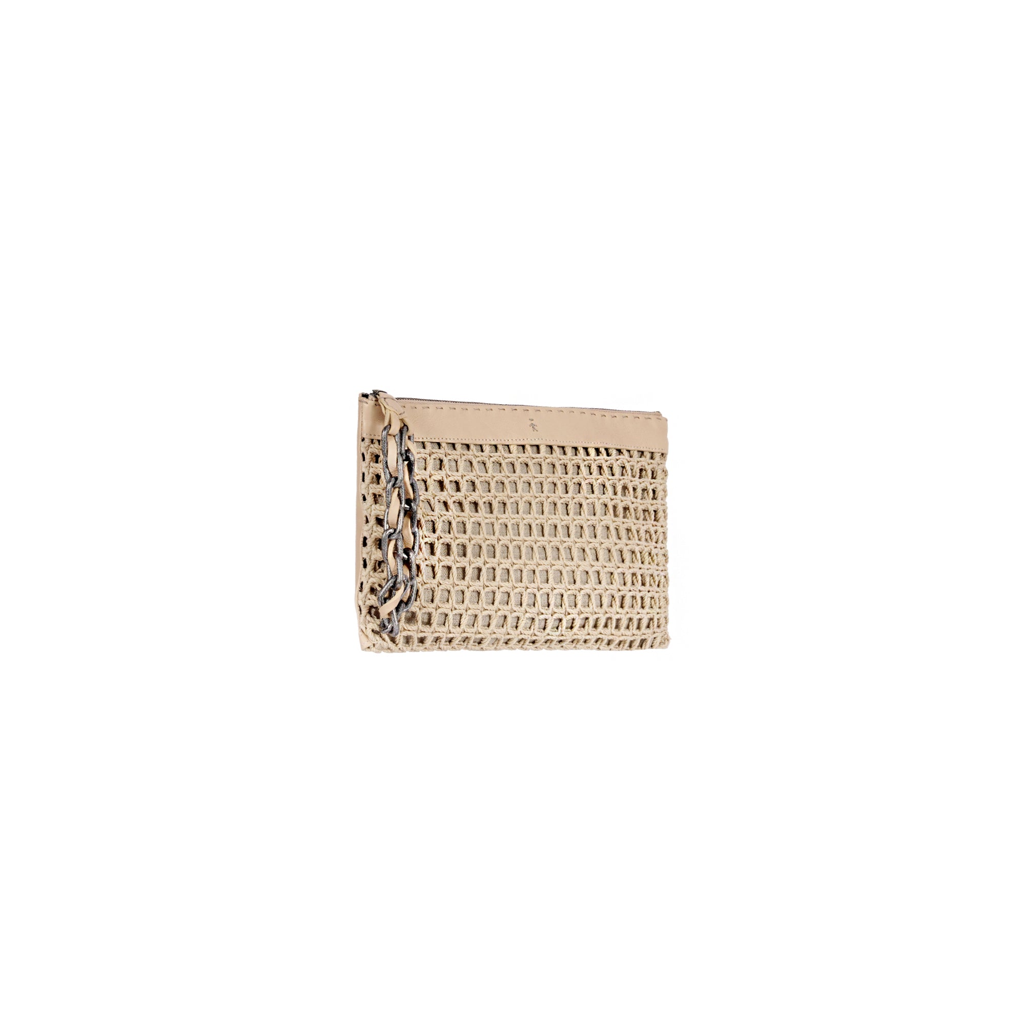 Zip Clutch Gioiello Uncinetto 