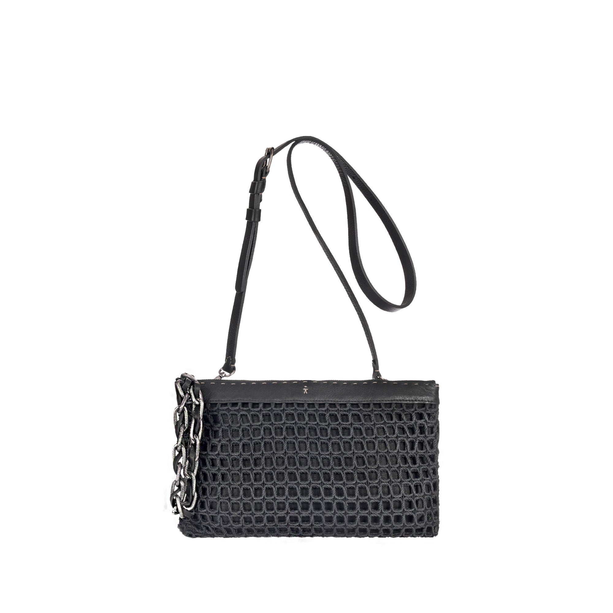 Zip Clutch Gioiello Uncinetto 