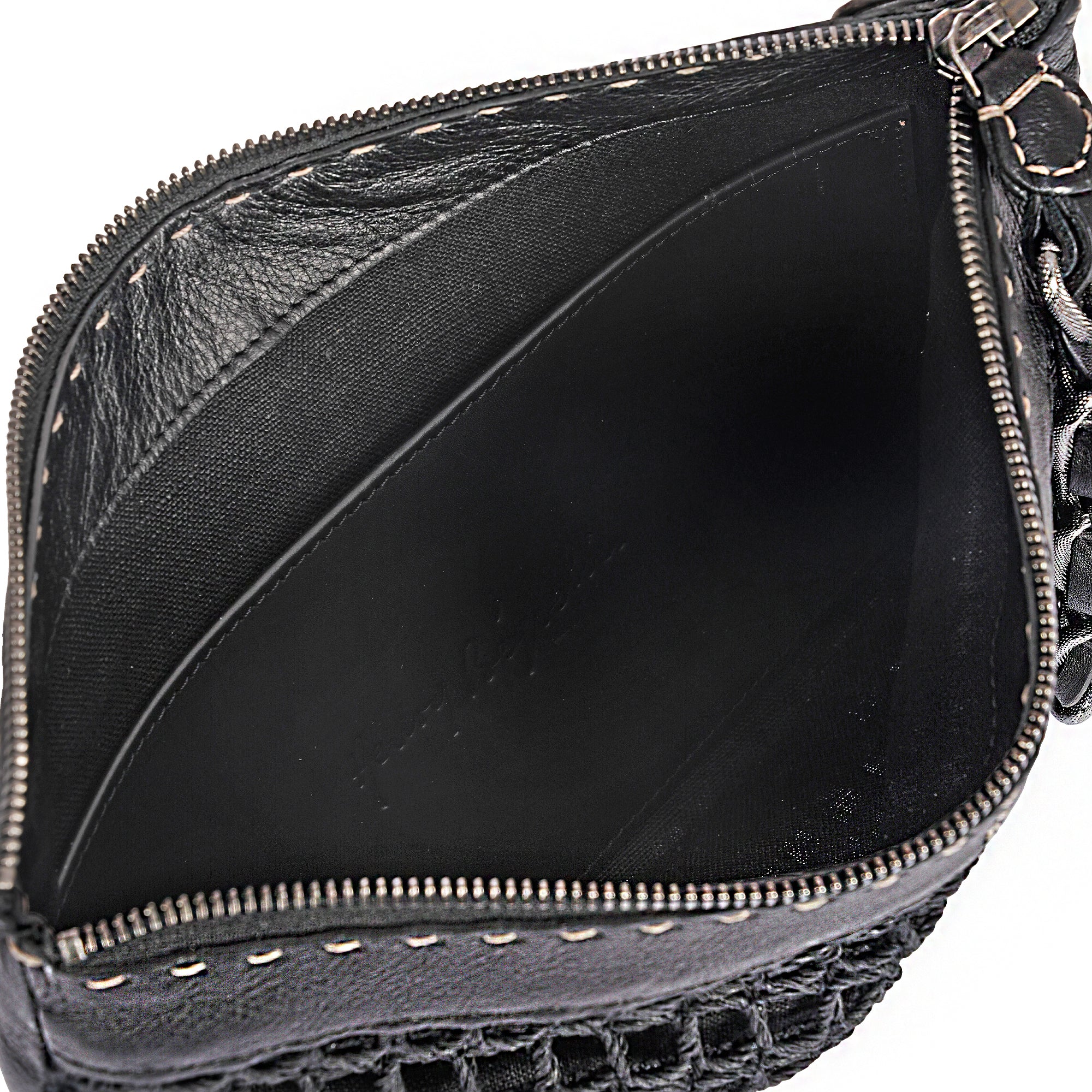 Zip Clutch Gioiello Uncinetto 