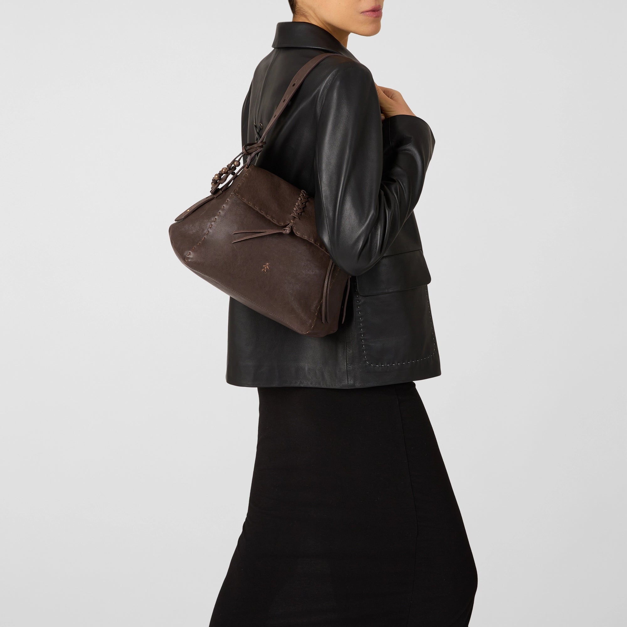 Giorgia M Bag Ricamo Old Iron