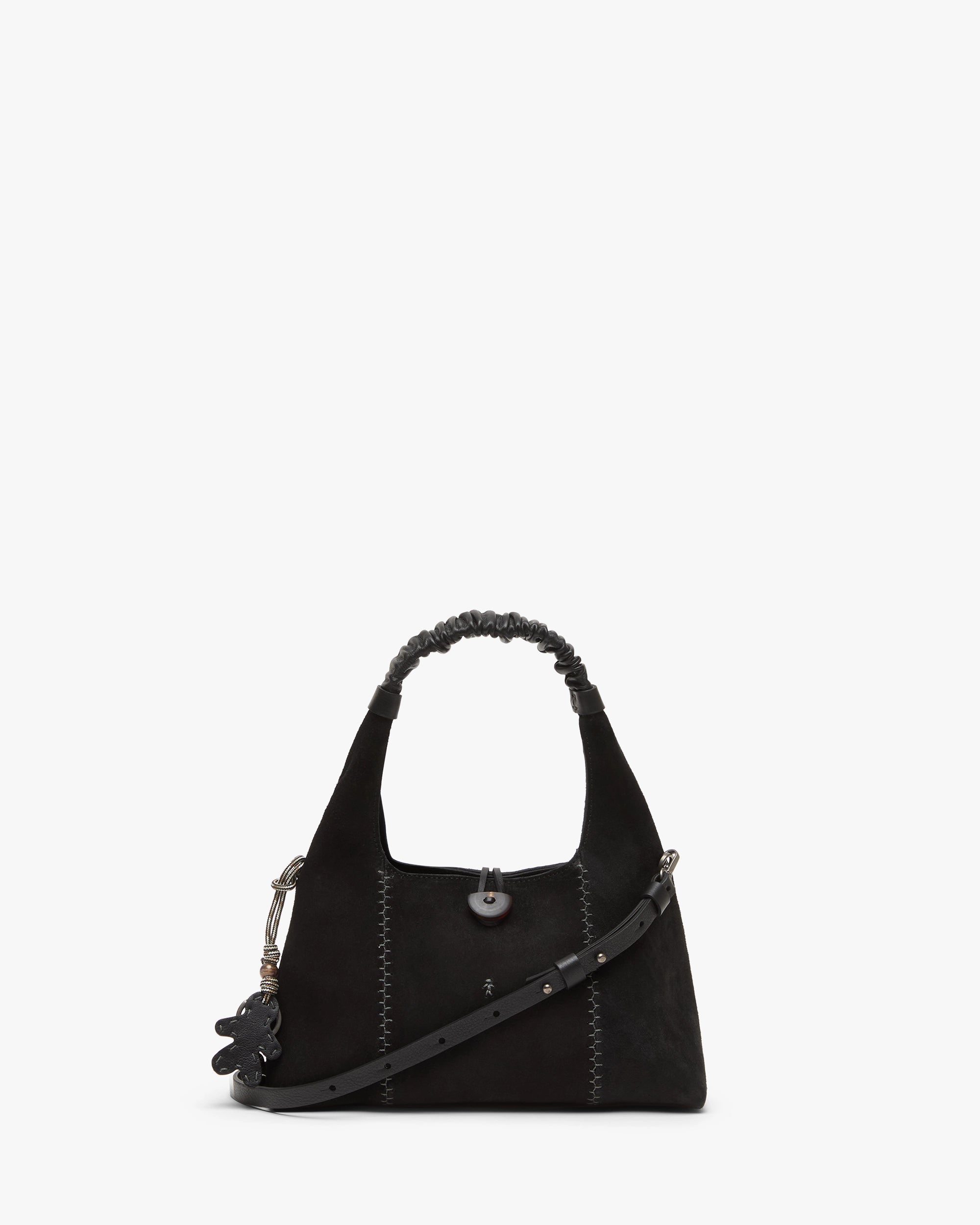 Paige Micro Suede Shoulder Bag