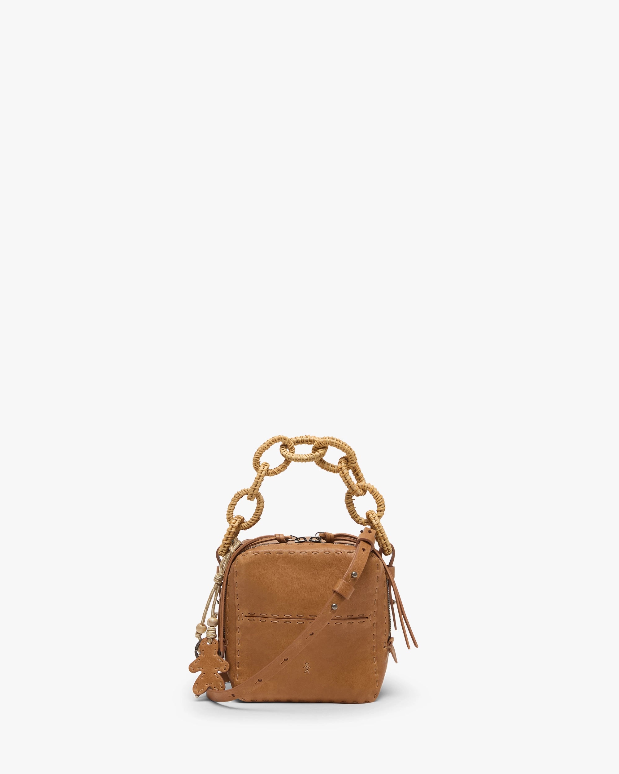 Noah S Raffia Top-Handle Bag