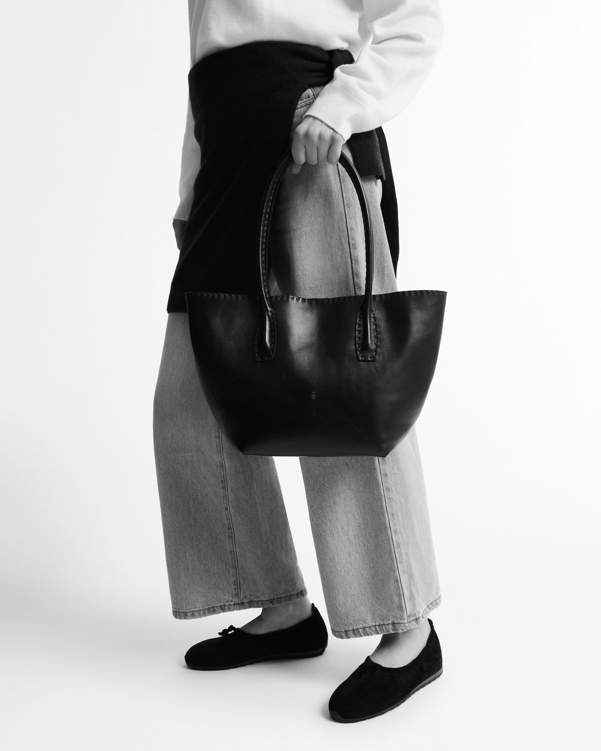 Shopper Medium Leather Tote