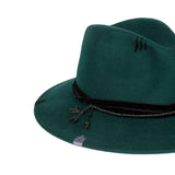 Velvet Hat Wool Teal