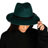 Velvet Hat Wool Teal