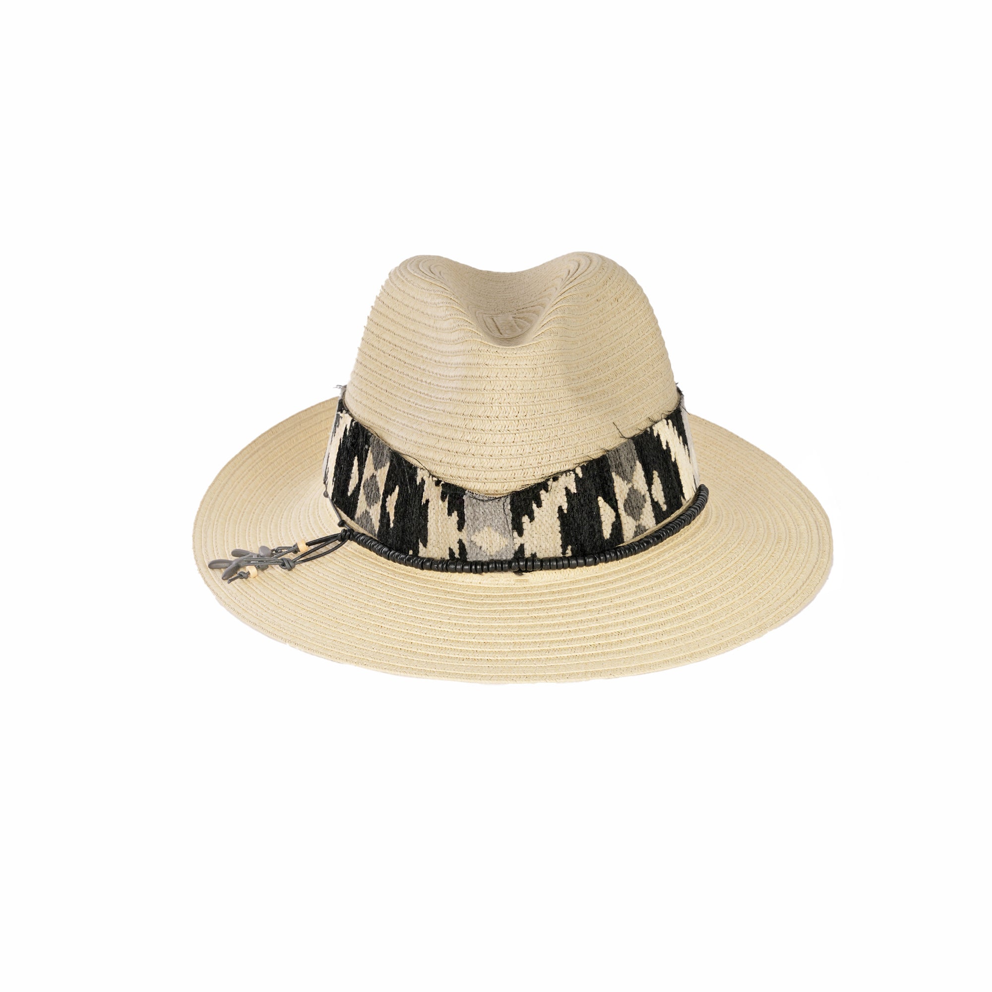 Cappello Etnico in Cellulosa Naturale Beige