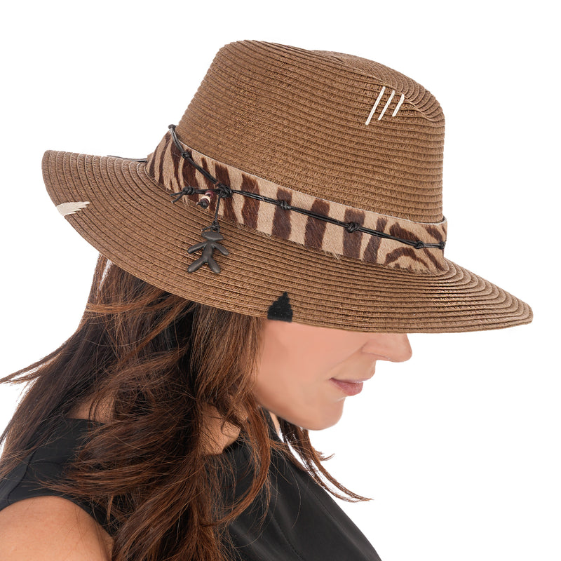 Safari Hat Natural Cellulose Brown