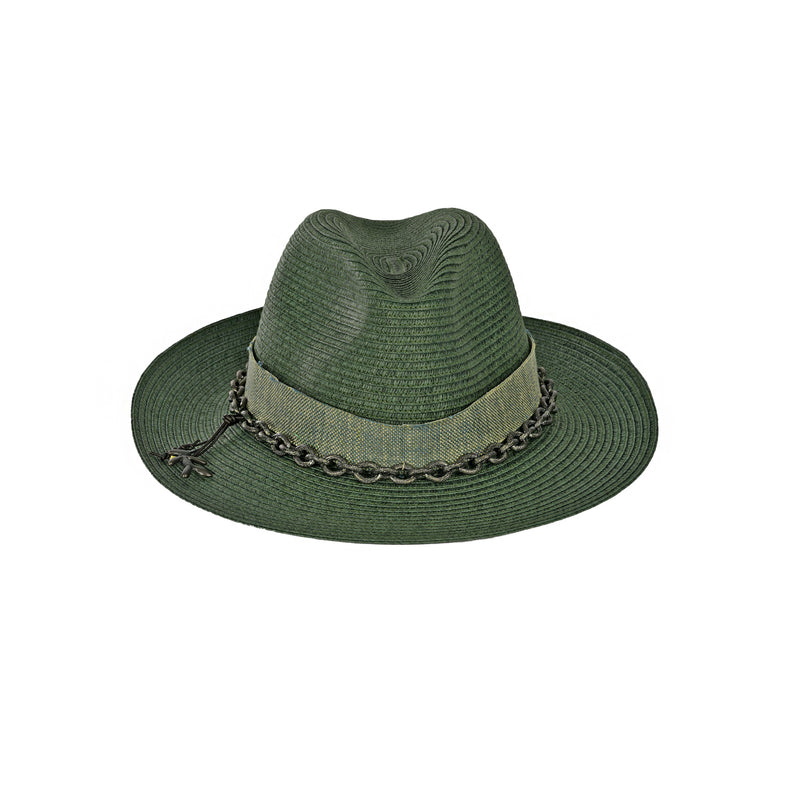 Spring Hat Natural Cellulose Green