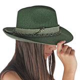 Spring Hat Natural Cellulose Green