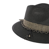 Spring Hat Natural Cellulose Black