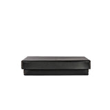 Rectangular Leather Box Dado Black