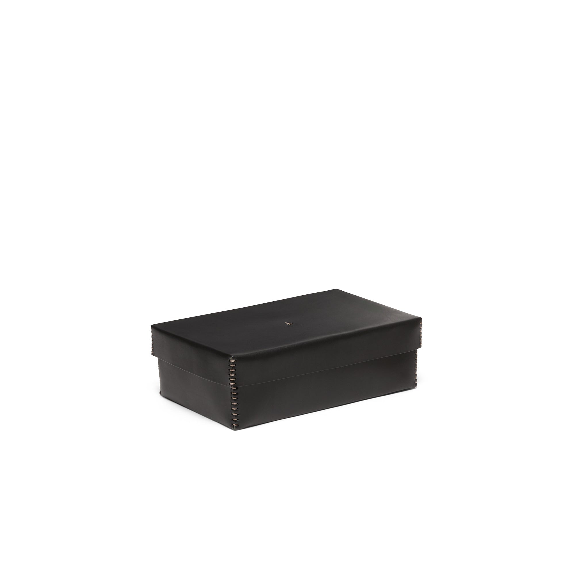 Scatola Liscia L Cuoio Black