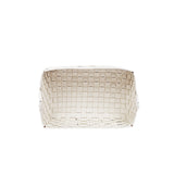 Large Basket Leather White