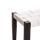 Bench Regular Cuoio Incrociato White