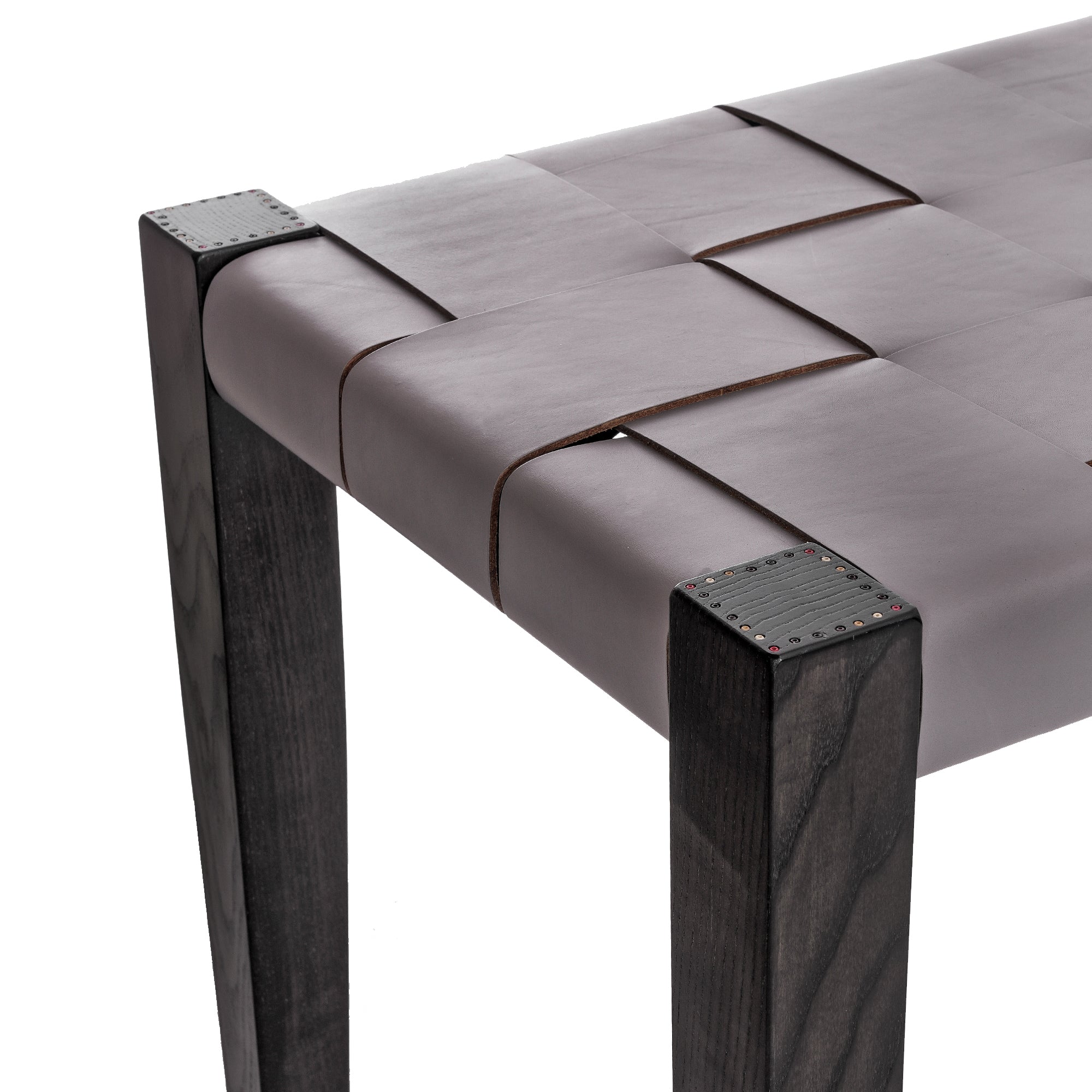 Bench Regular Cuoio Incrociato Anthracite