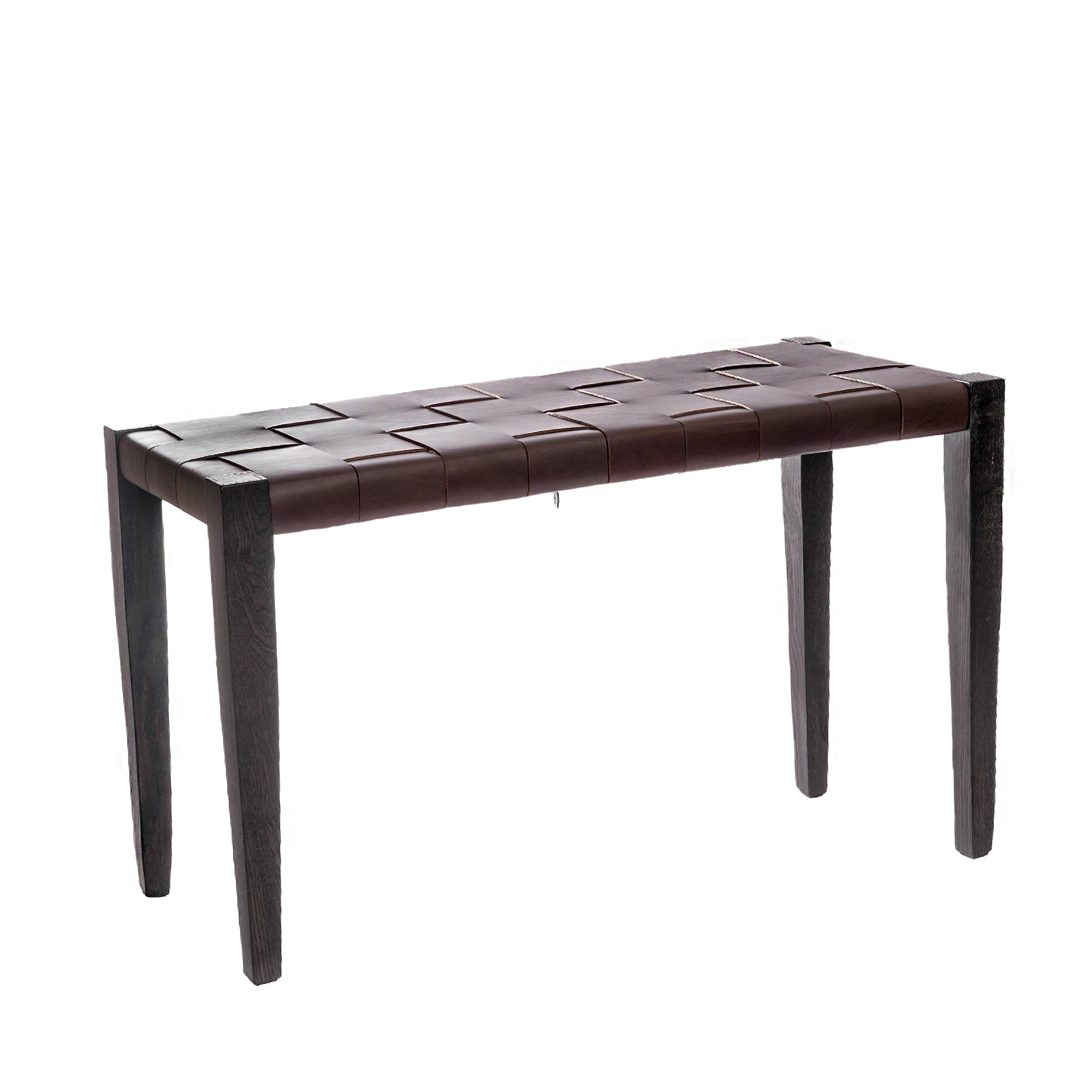 Bench Regular Cuoio Incrociato Ebony