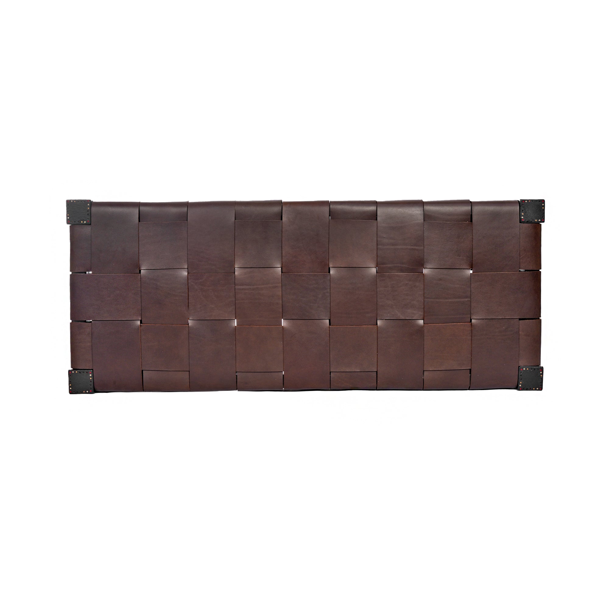 Bench Regular Cuoio Incrociato Ebony