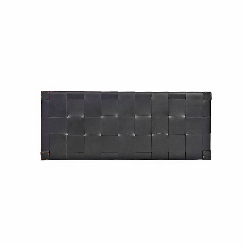 Bench Regular Cuoio Incrociato Black