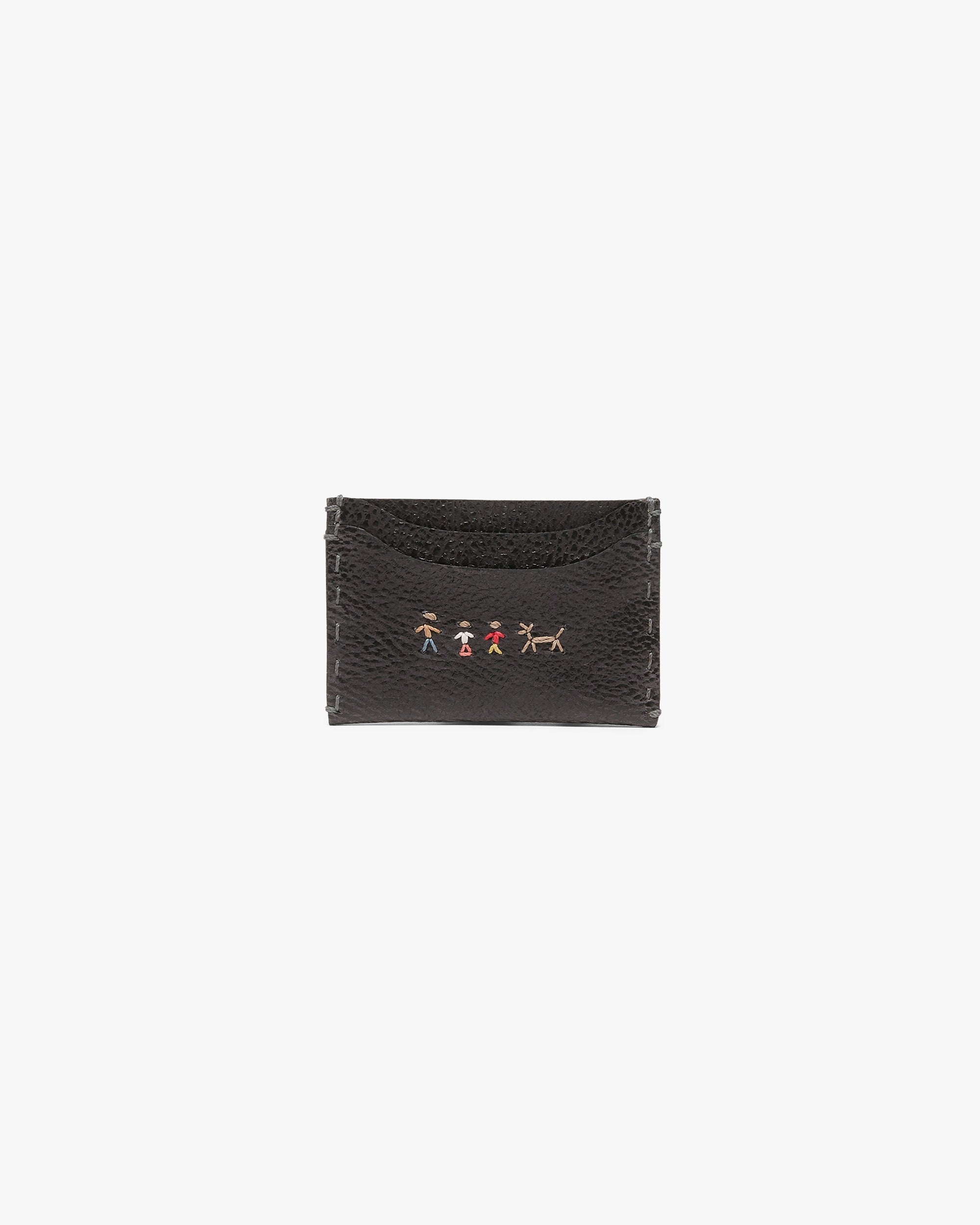Escargot Leather Card Holder