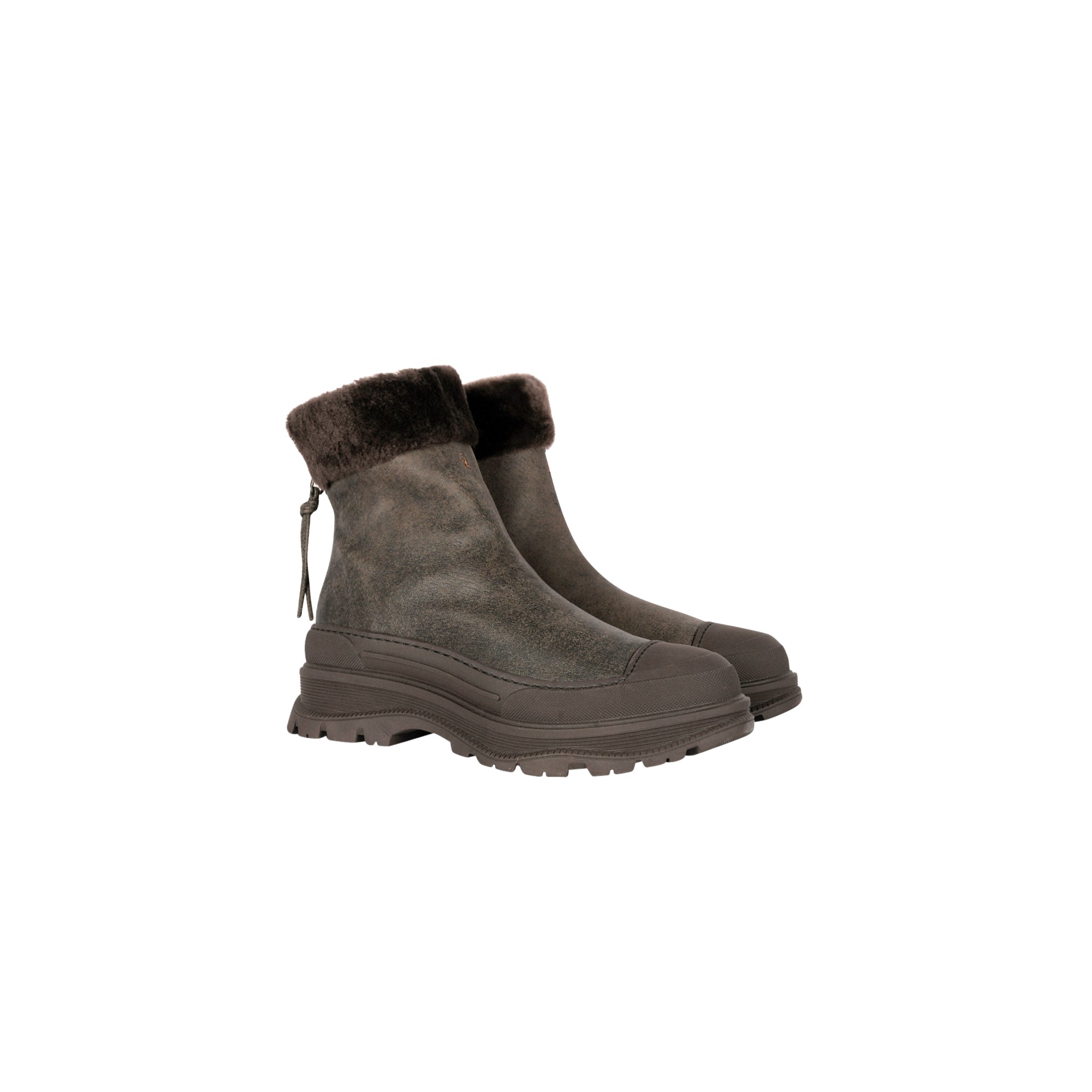 Ankle Boot Montone Cerato Anthracite Brown