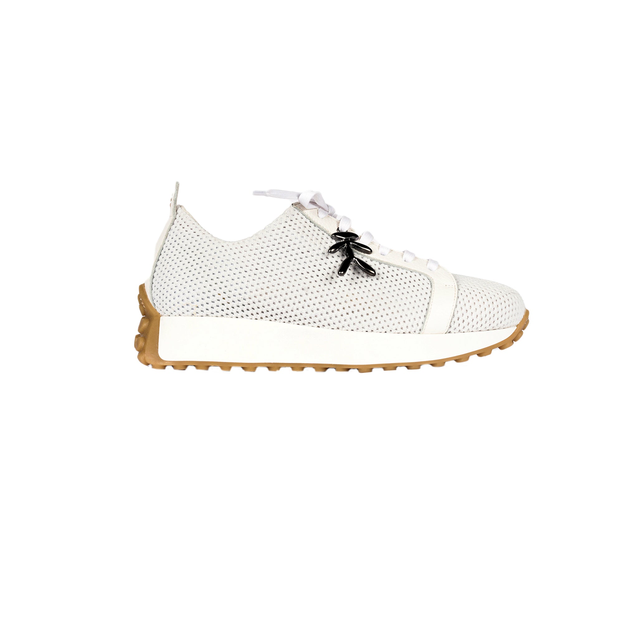 Sneaker Rete Stretch Bianco