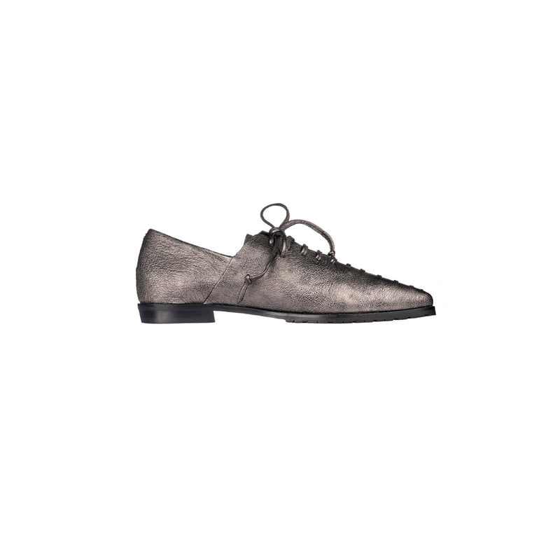 Lace-Up Loafer Ranch Silver Chocolate