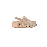 Platform Clog Vintage Beige