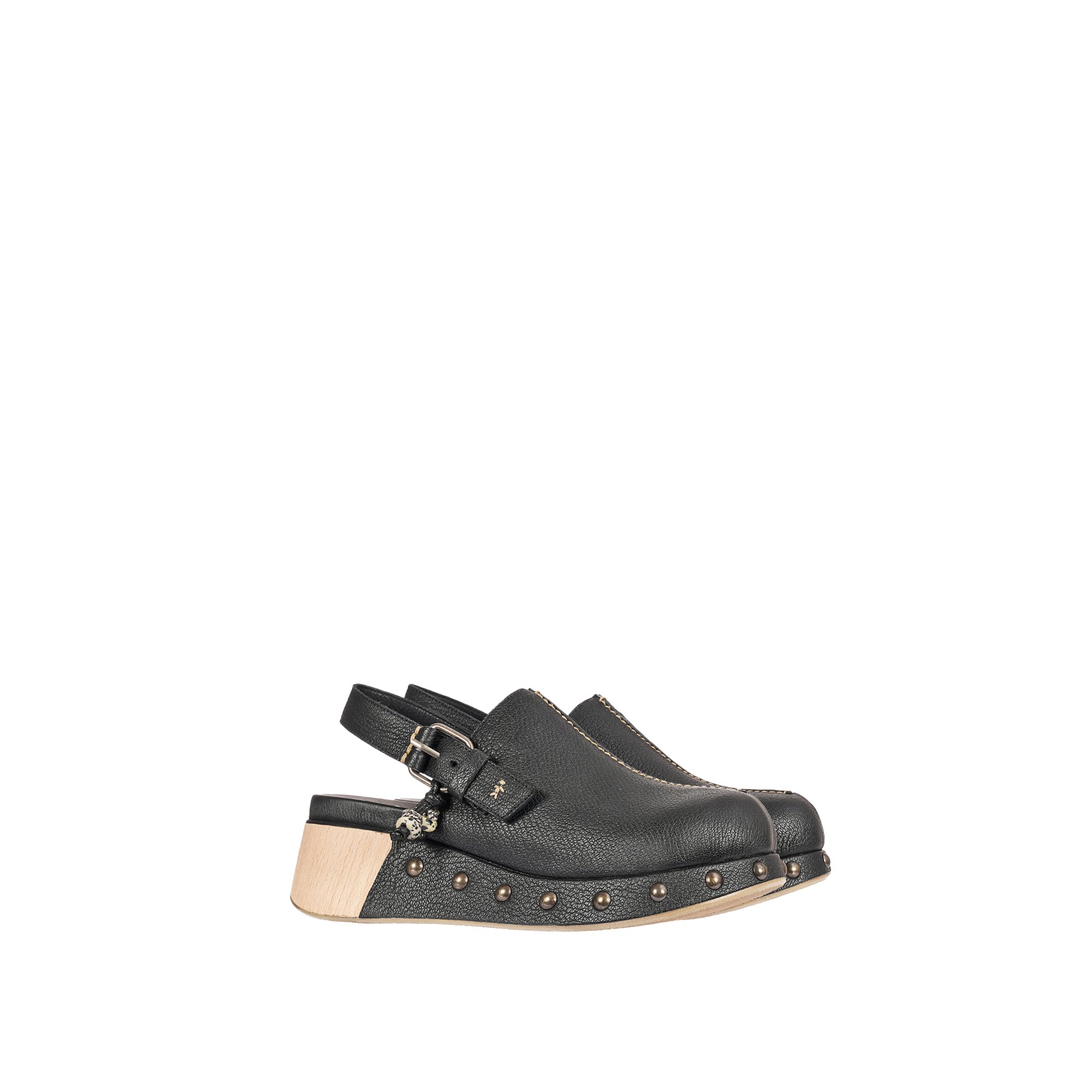 Platform Clog Martellato Black