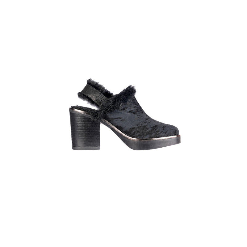 Platform Chanel Pony Shaded Shoes Black